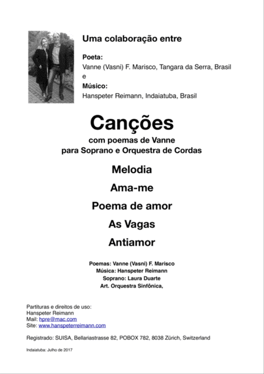 Canções com poemas de Vanne Chamber Orchestra scores gallery preview page 3