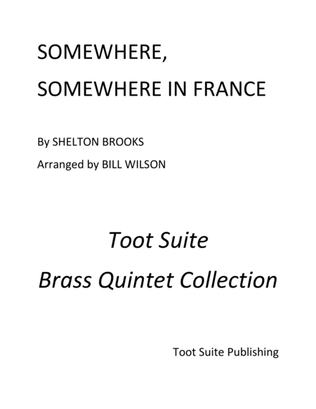 Book cover for Somewhere, Somewhere in France