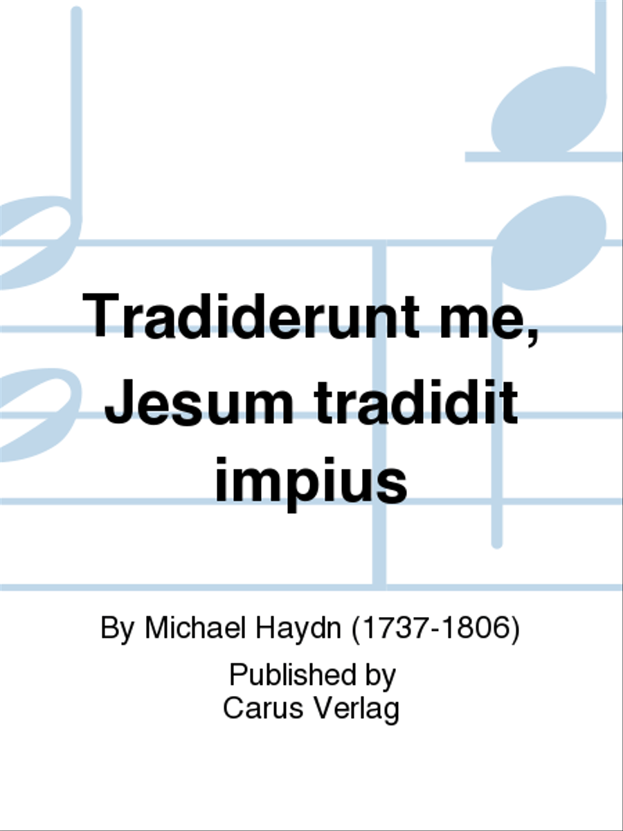 Tradiderunt me, Jesum tradidit impius Score scores gallery preview page 1