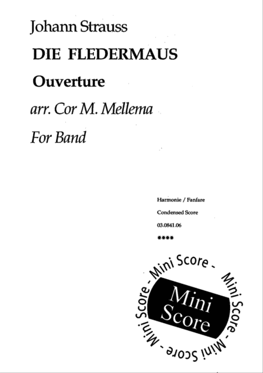 Die Fledermaus Concert Band scores gallery preview page 3