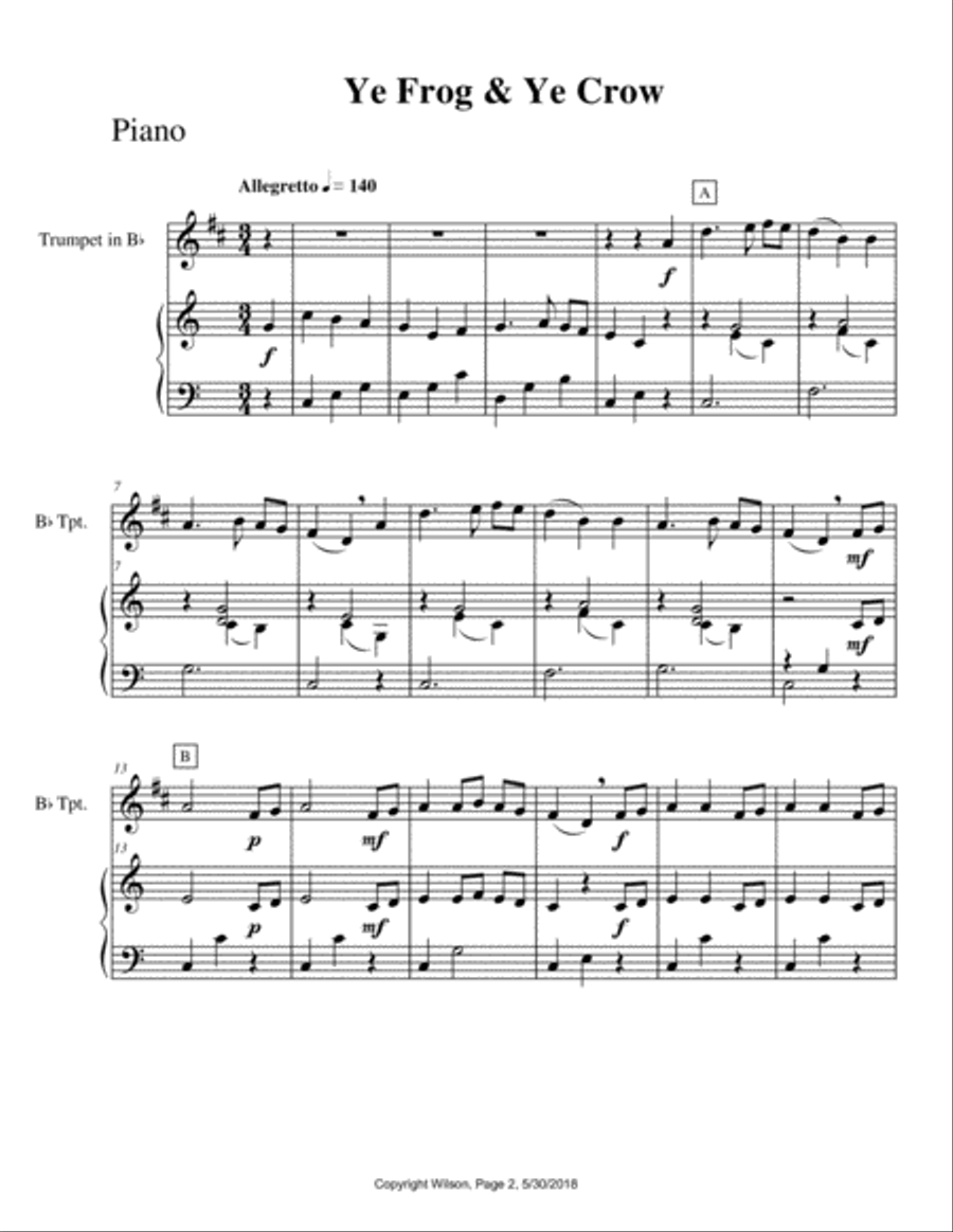 Hunters and Game Trumpet Solo scores gallery preview page 3