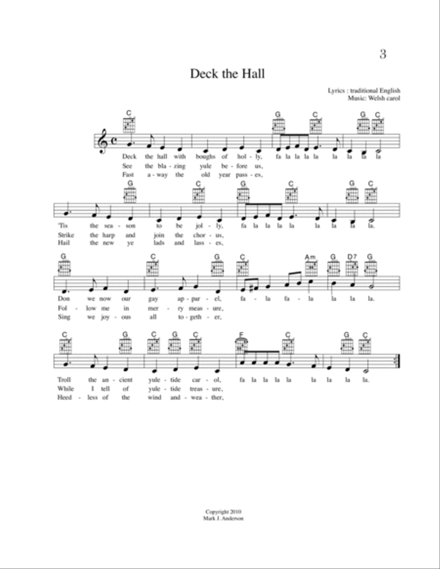 Songs For Voice and Guitar at Christmas Guitar scores gallery preview page 6