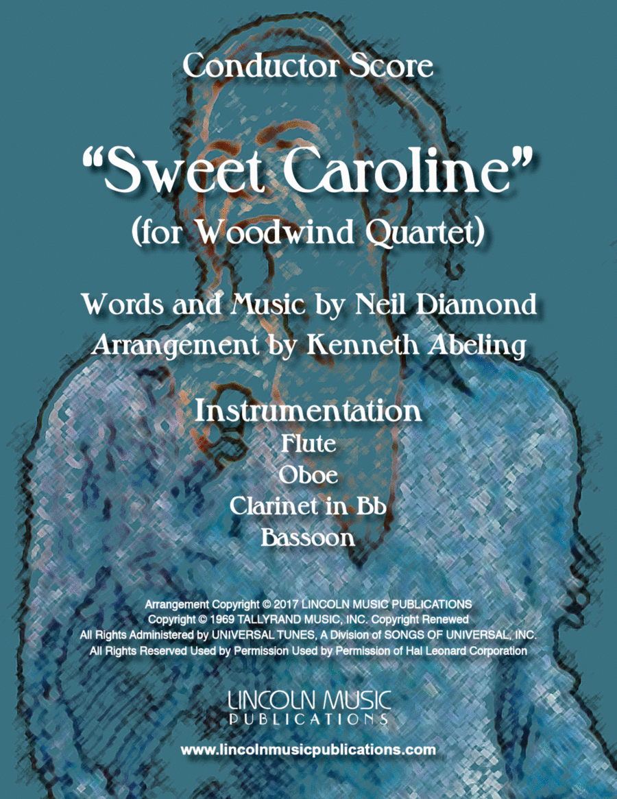 Sweet Caroline Woodwind Quartet scores gallery preview page 1