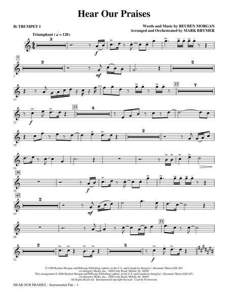 Hear Our Praises (arr. Mark Brymer) - Bb Trumpet 1