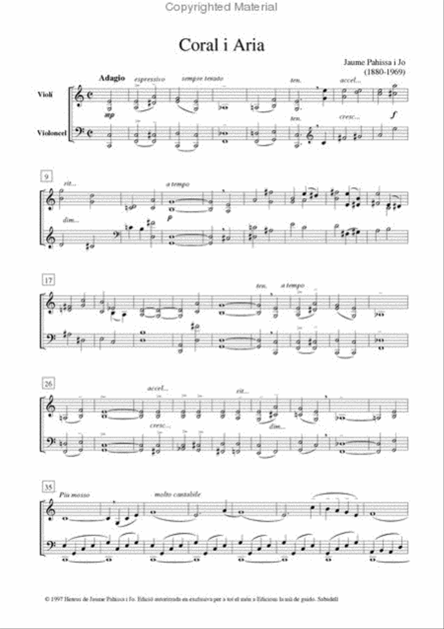 Coral i Aria Cello scores gallery preview page 2