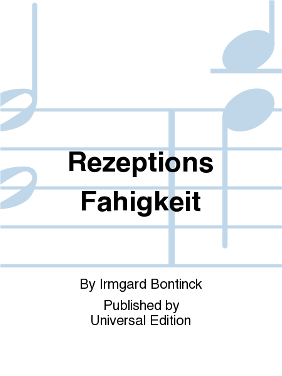 Rezeptions Fahigkeit