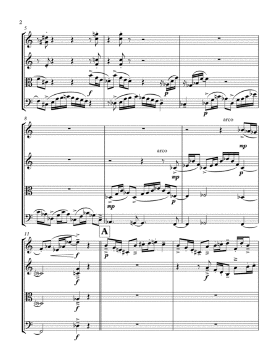 String Quartet, Score and Parts String Quartet scores gallery preview page 4