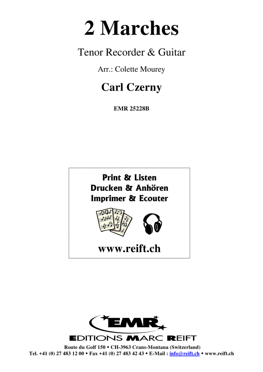 2 Marches Tenor Recorder scores gallery preview page 1