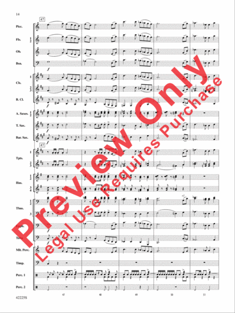 Mountain Strong Concert Band scores gallery preview page 14