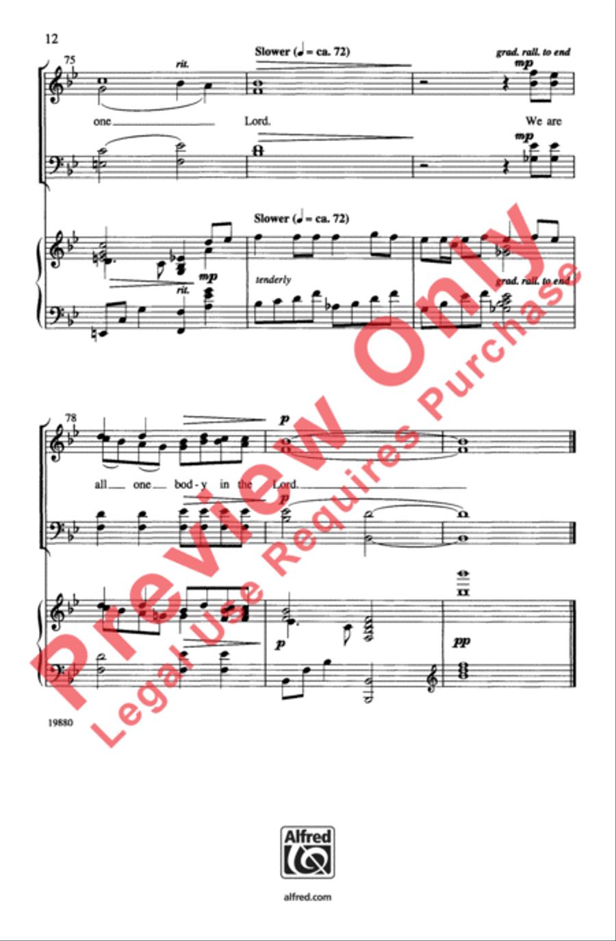 One Bread, One Body One Bread, One Body 4-Part scores gallery preview page 12