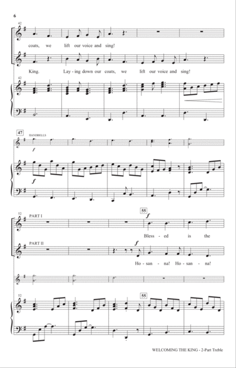 Welcoming The King 2-Part scores gallery preview page 4