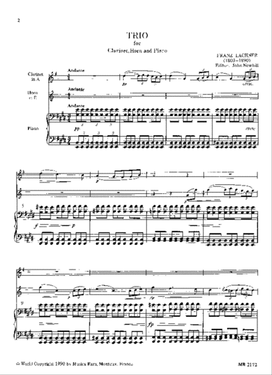 Trio in E major Piano Trio scores gallery preview page 2