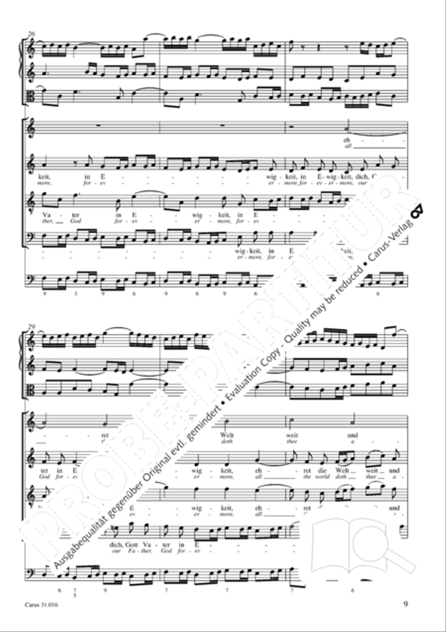 Lord God, thy praise we sing (Herr Gott, dich loben wir) ATB scores gallery preview page 10