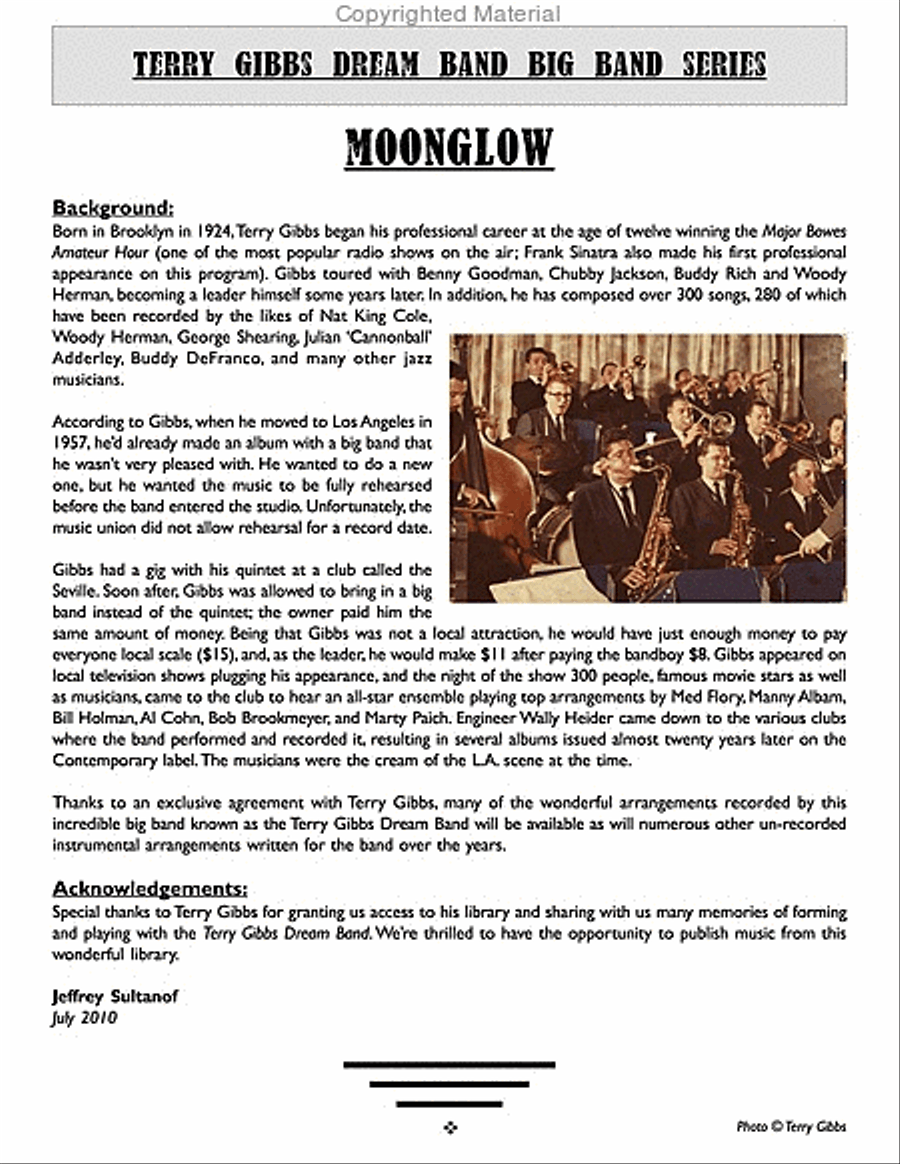 Moonglow Moonglow Big Band scores gallery preview page 3