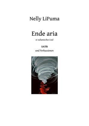Ende aria for SATB and percussions opt.