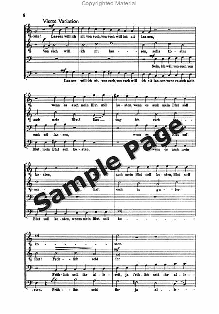 Hindemith Variationen Tanzlied TTBB scores gallery preview page 9