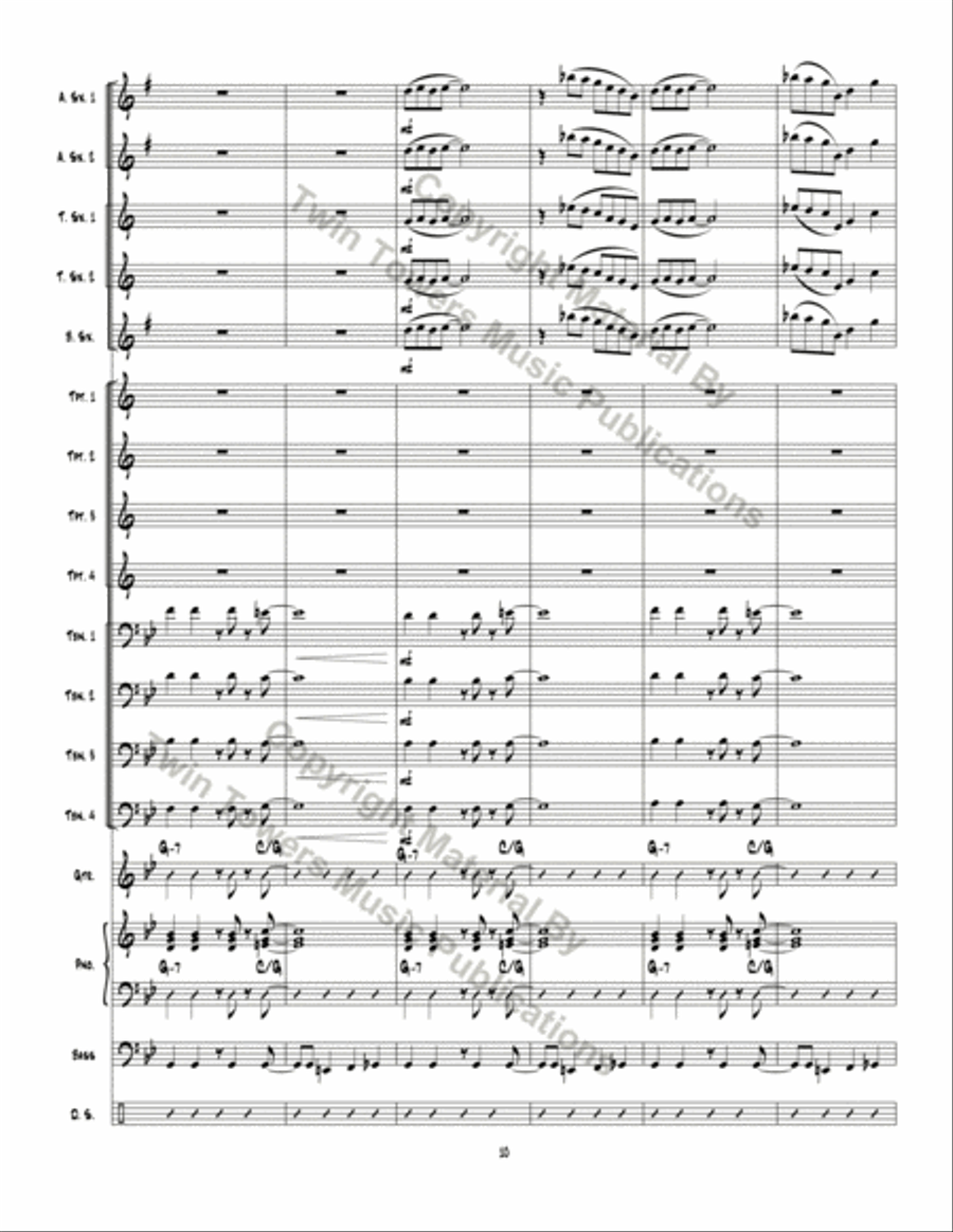 Verteron X Factor Jazz Ensemble scores gallery preview page 11