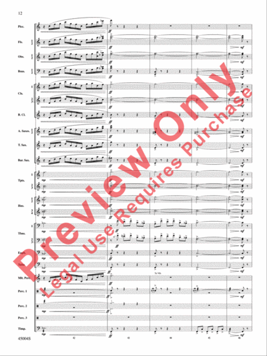 Red Rock Mountain Concert Band scores gallery preview page 13