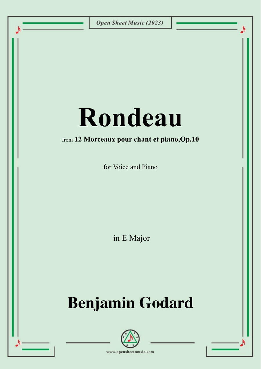 B. Godard-Rondeau,in E Major,Op.10 No.3