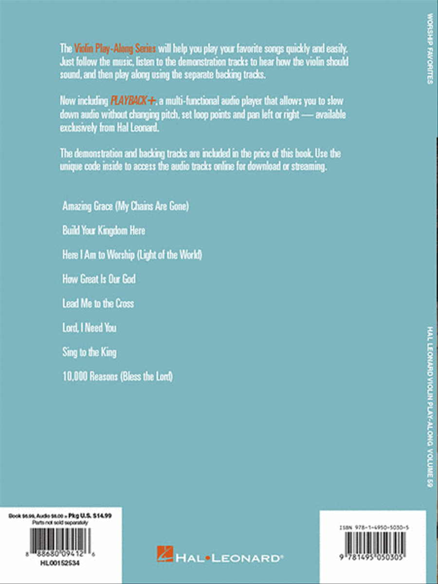 Worship Favorites Violin Solo scores gallery preview page 5