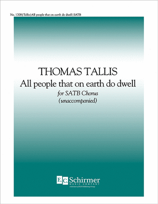 Book cover for All People that on Earth do Dwell