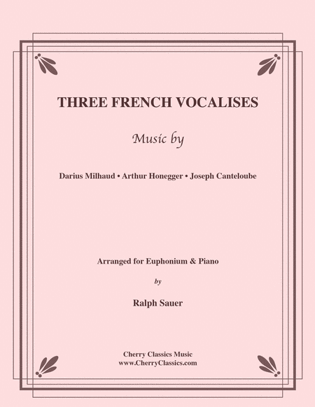 Three French Vocalises for Euphonium & Piano