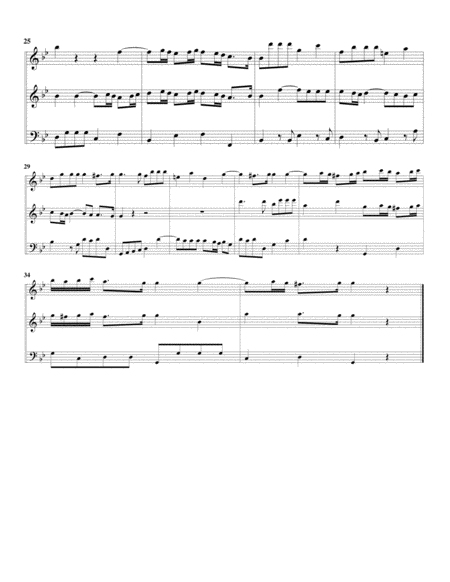 Trio sonata, violin, oboe, continuo, E minor (G minor) (arrangement for 3 recorders)