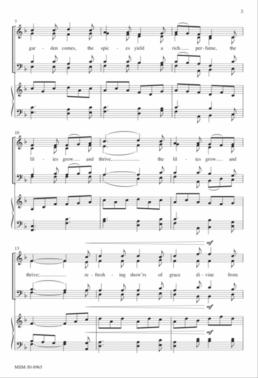 The Garden Hymn 4-Part scores gallery preview page 3