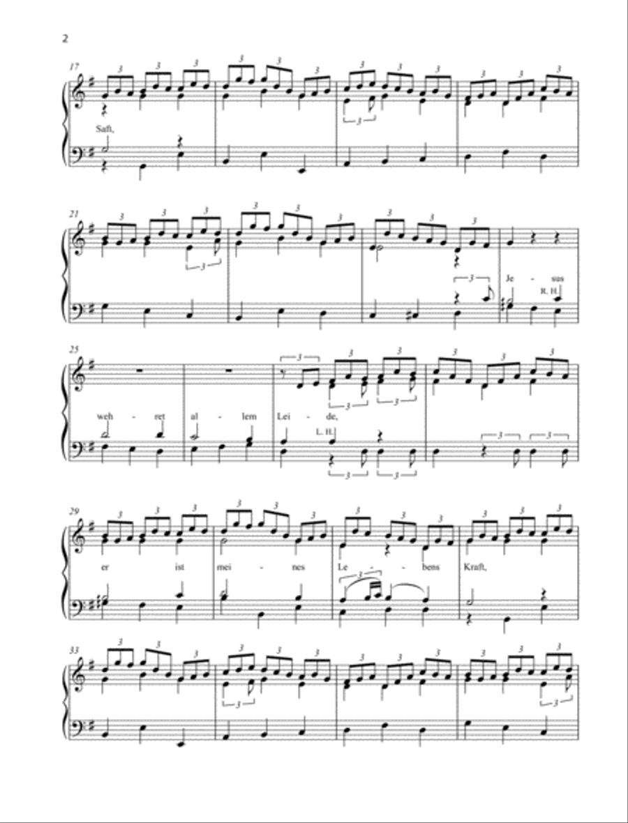 Jesus bleibet meine Freude Piano Solo scores gallery preview page 2