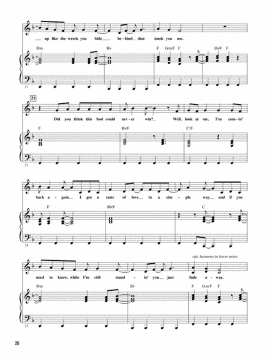 Let's All Sing Songs from the Motion Picture SING Choir scores gallery preview page 6