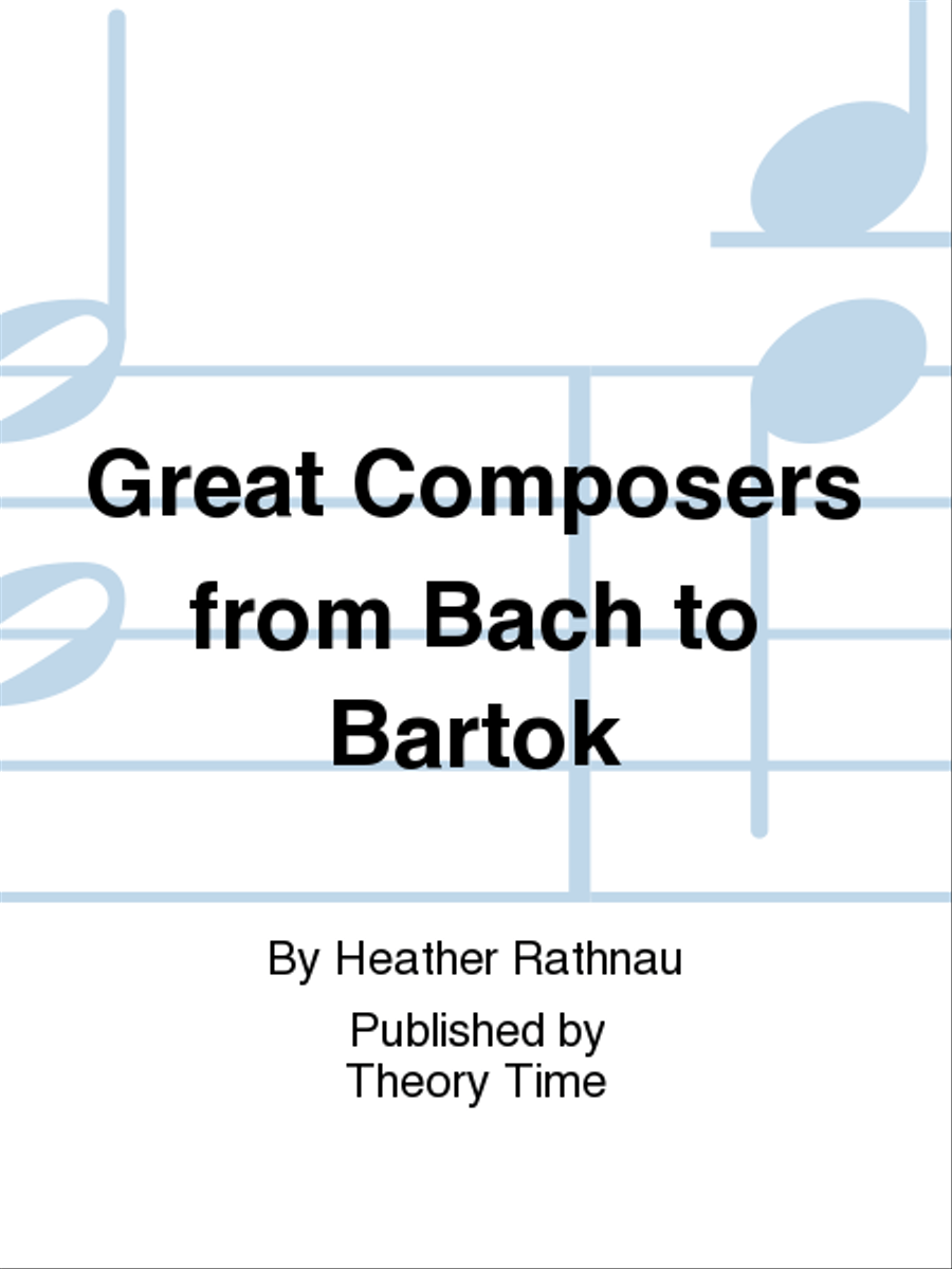 Great Composers from Bach to Bartok Reproducible Packs scores gallery preview page 1