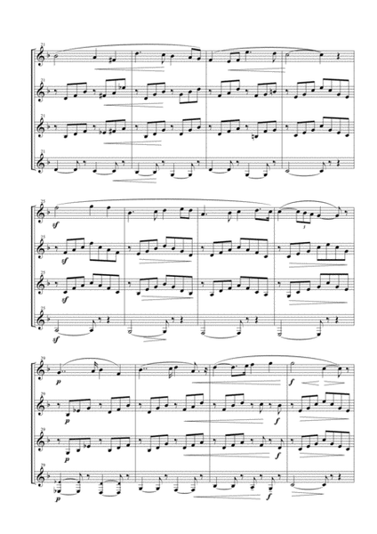 Intermezzo from "L'Arlesienne Suite No. 2" for Clarinet Quartet image number null