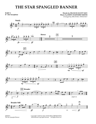 The Star Spangled Banner - Pt.2 - Eb Alto Saxophone
