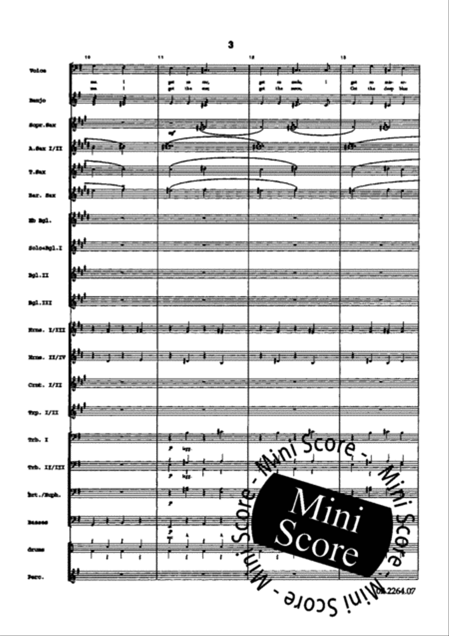 Two Songs from Porgy and Bess Fanfare Band scores gallery preview page 23