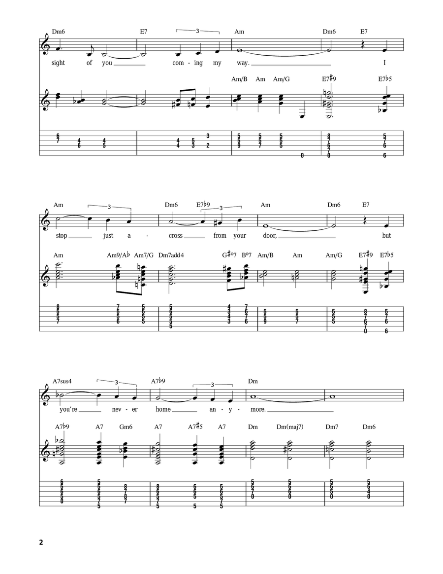 A Day In The Life Of A Fool (Manha De Carnaval) Electric Guitar scores gallery preview page 2
