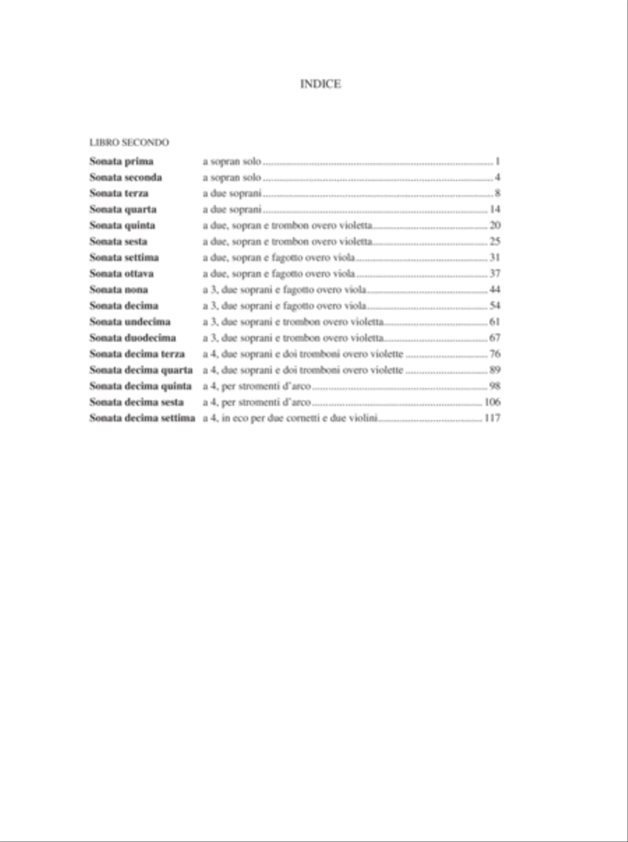 Instrumental Works - Vol. 2: Sonate concertate in stil moderno for one, two, three, four-parts and Continuo (Venezia, 1629) 4-Part scores gallery preview page 2