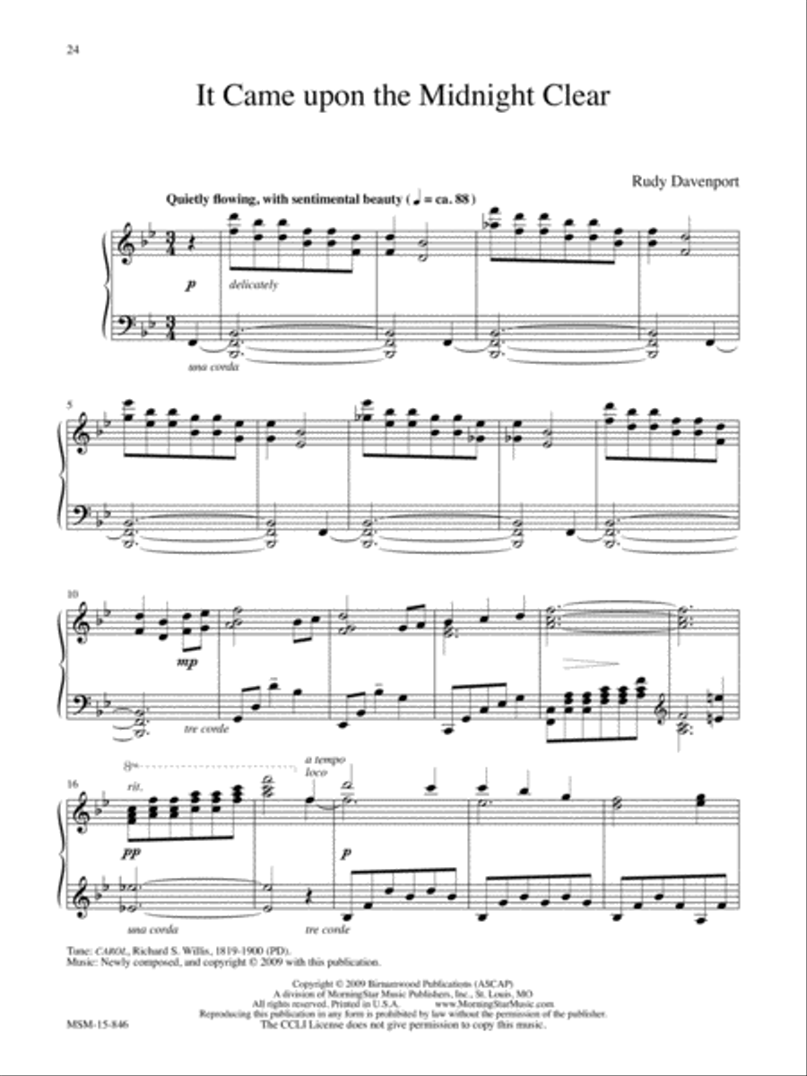 Advent and Christmas Wonder, Set 3 Easy Piano scores gallery preview page 12