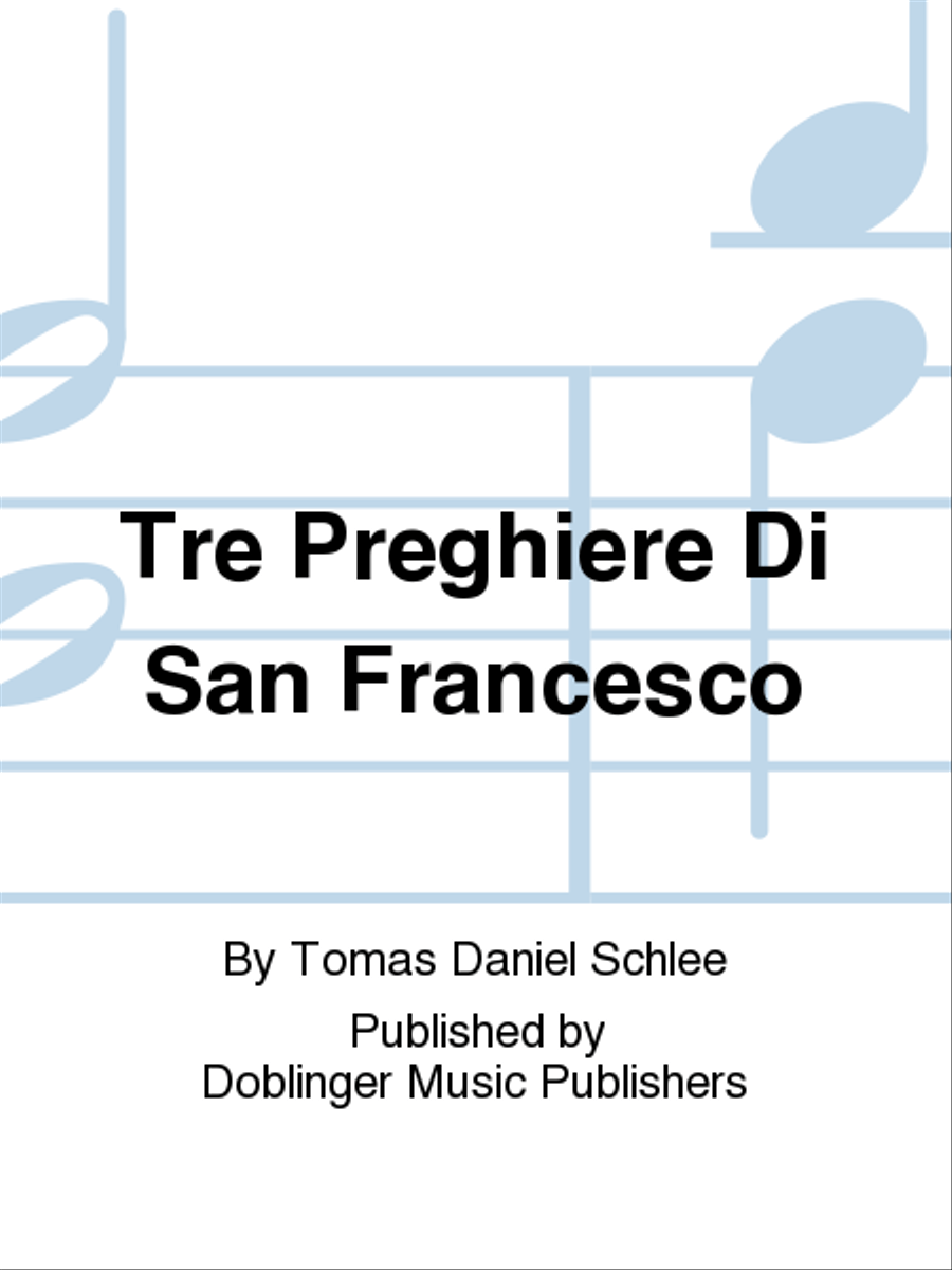Tre preghiere di San Francesco Voice scores gallery preview page 1
