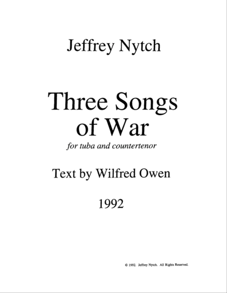 Three Songs of War Tuba scores gallery preview page 2