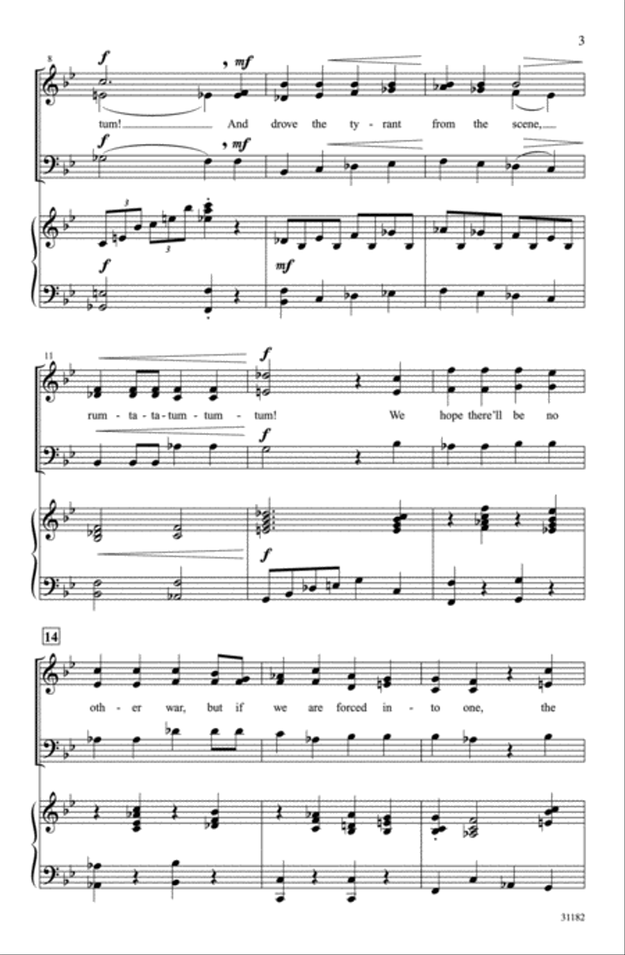 Strike Up the Band! Strike Up the Band! 3-Part scores gallery preview page 3