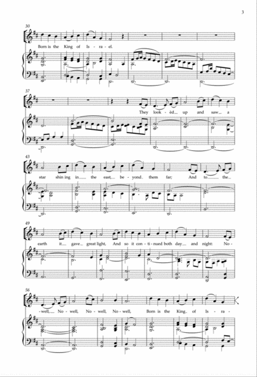 The First Nowell from Enchanted Carols SSA scores gallery preview page 3