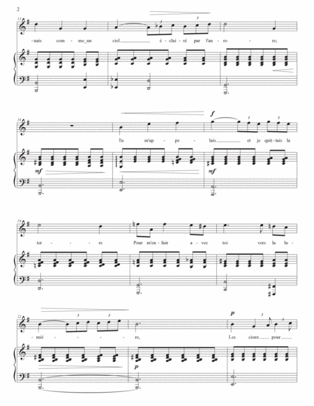 FAURÉ: Après un rêve, Op. 7 no. 1 (transposed to E minor, E-flat minor, and D minor)