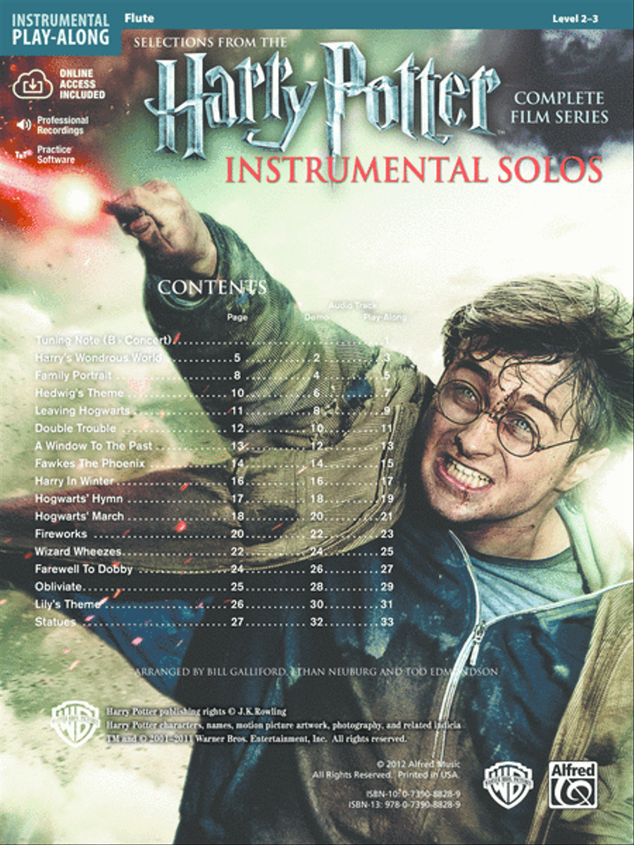 Harry Potter Instrumental Solos Flute Solo scores gallery preview page 2