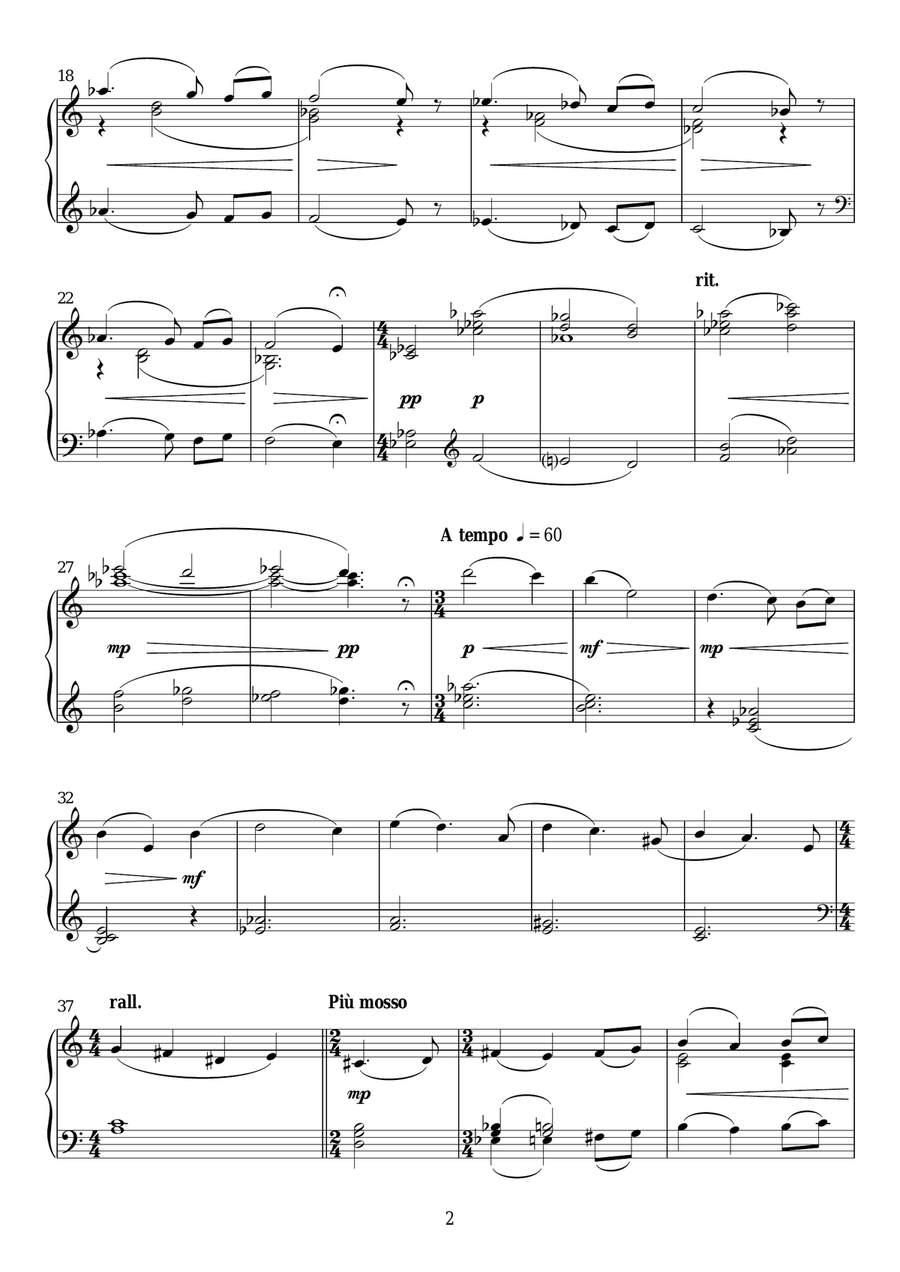 Scene D'amour From Vertigo Piano Solo scores gallery preview page 2