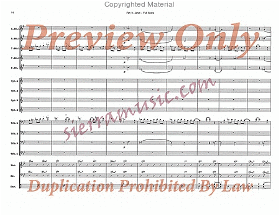 Fan It, Janet Big Band scores gallery preview page 17
