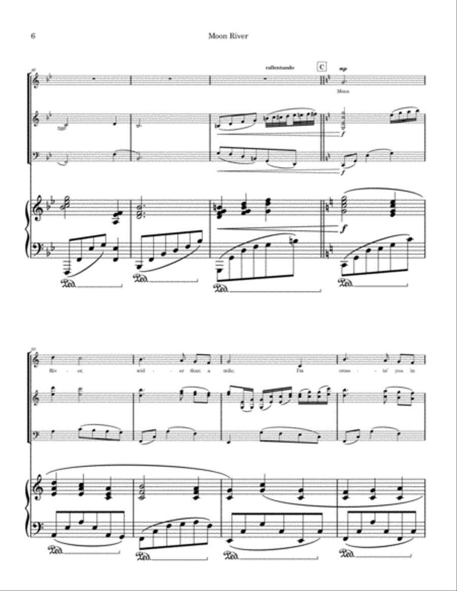 Moon River Moon River Voice scores gallery preview page 6