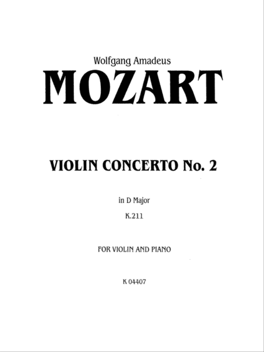 Violin Concerto No. 2, K. 211 Small Ensemble scores gallery preview page 2