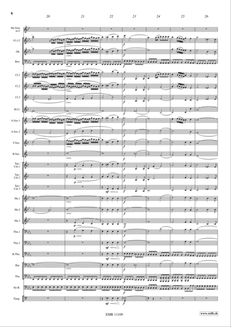 Horn Concerto No. 4 Concert Band scores gallery preview page 7