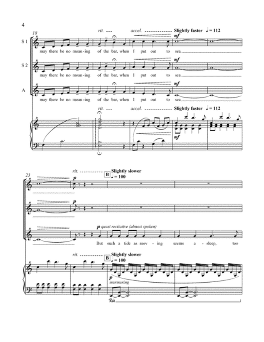 Crossing the Bar from Love Was My Lord and King! (Downloadable SSAA Choral Score)