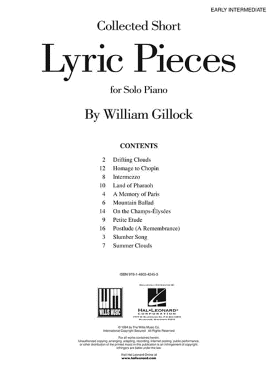 Lyric Pieces Piano scores gallery preview page 2